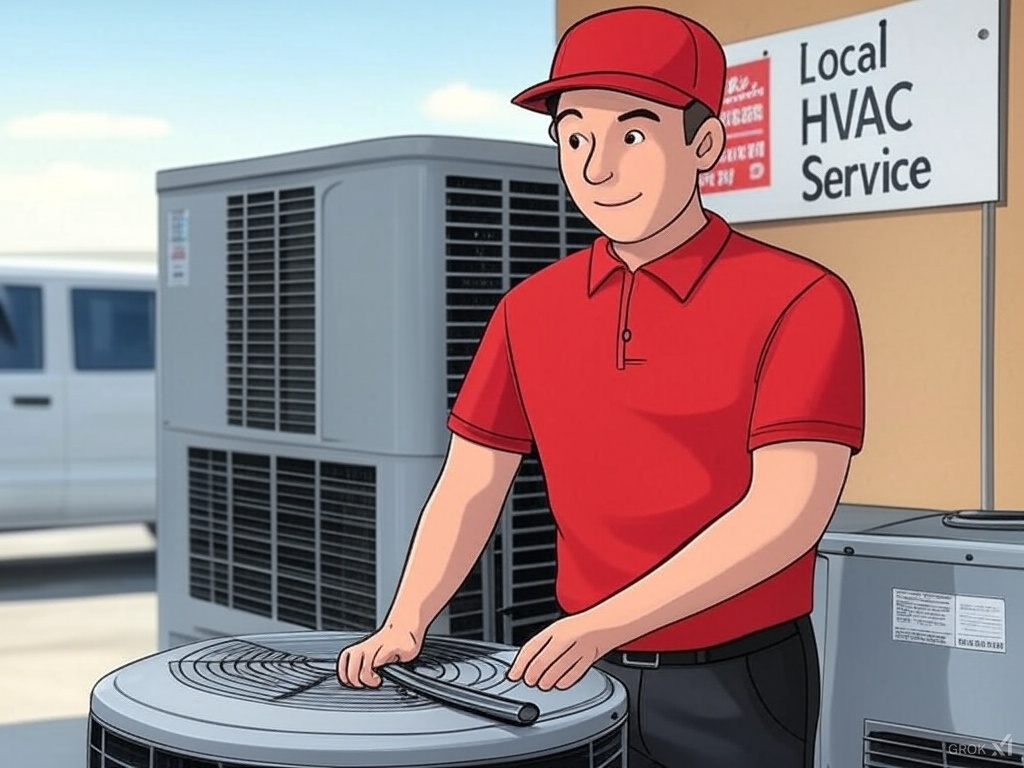 AC technician providing local HVAC service