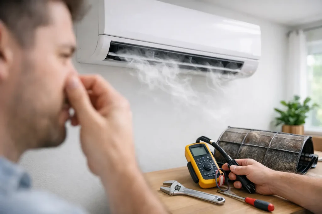 Why Does AC Smell Musty? Causes and Fixes